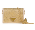 Logo Crystal Card Holder On Chain, &pound;650, Accessories, Gold, Satin, Front view